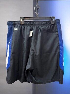 Men’s,Sports Shorts,Blue-Black,Size 2 XL,Pockets.!